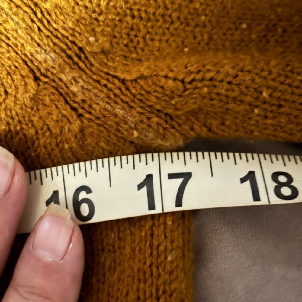 🛍Cozy brown Sweater for Women turtleneck cottagecore grunge small - Picture 9 of 10